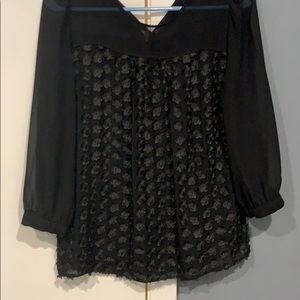 Madewell hand stitched silk blouse